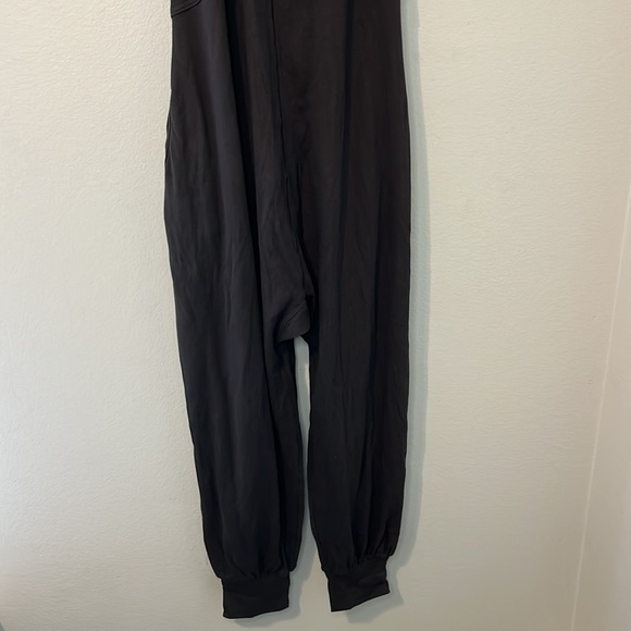 Free People Intimately Our Downtime Romper Jumpsuit Washed Black NWOT - Picture 10 of 12
